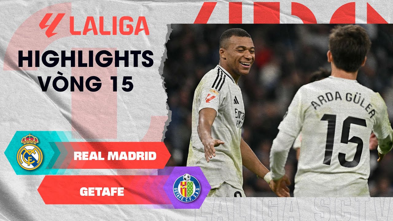 Highlight trận đấu Real Madrid vs Getafe La Liga 2024/25 ngày 01/12/2024